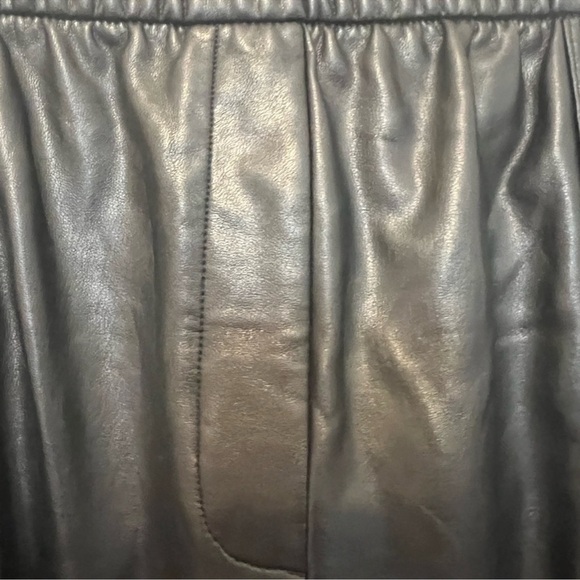 Express Black Jacket medium Express Women Black Faux- Leather Pants - Picture 7 of 10